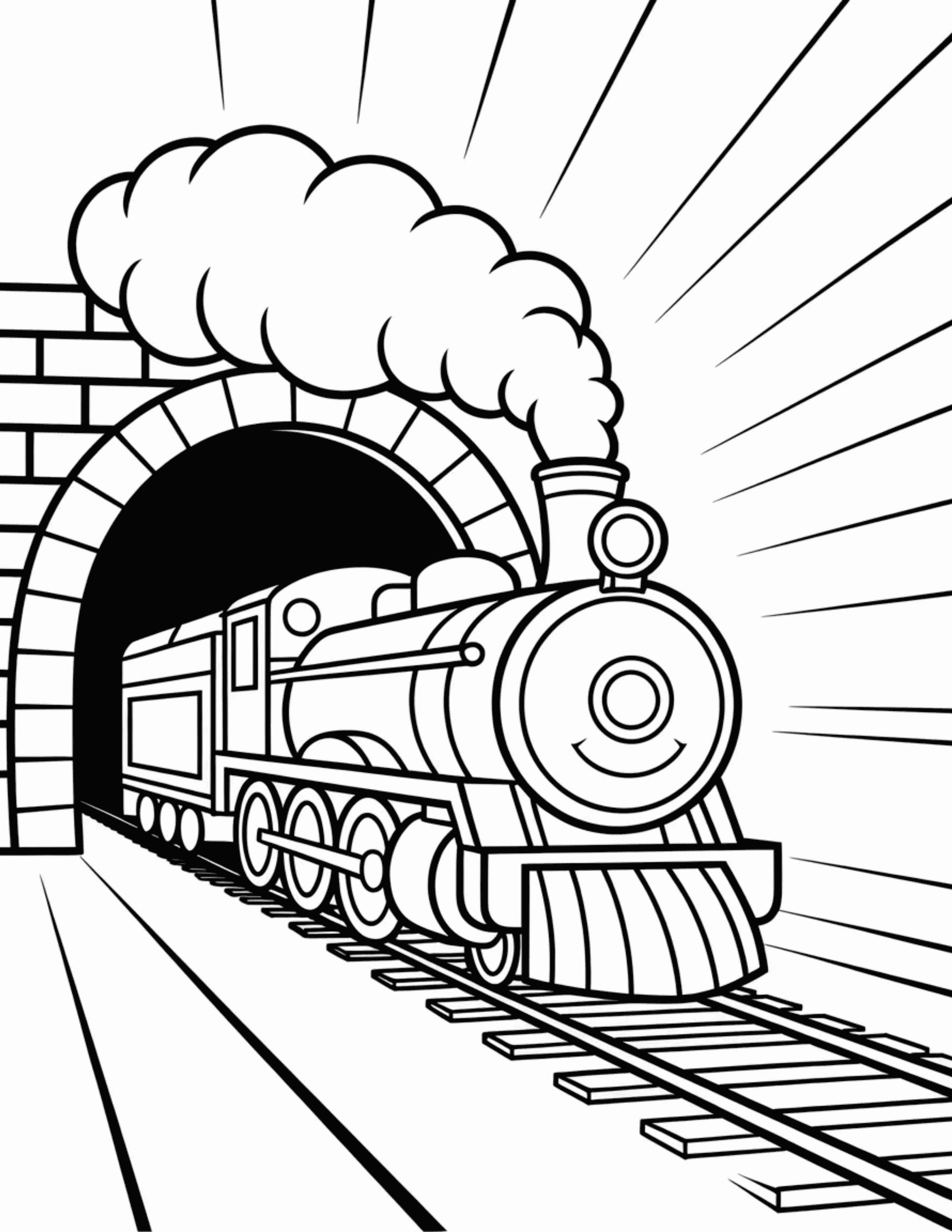 train-going-through-a-long-tunnel