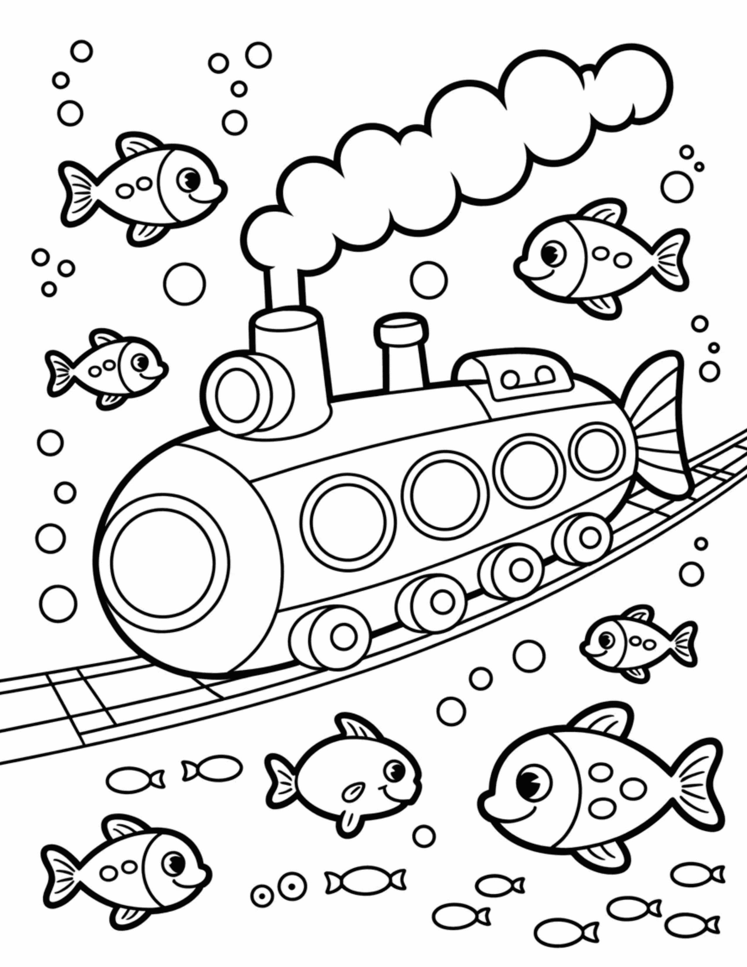underwater-submarine-train-with-fish-swimming-by